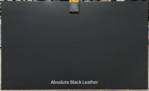 Absolute black leathered