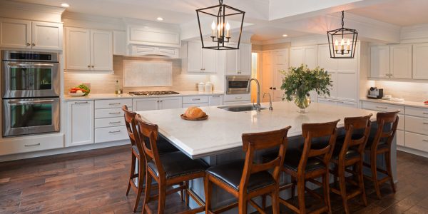 Example Kitchen - White Quartz Countertops